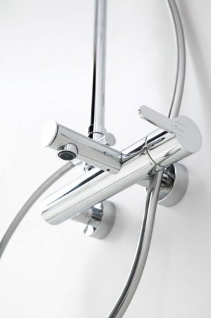 Душевая стойка Cezares LEAF-CVDA-30-NOP черный матовый