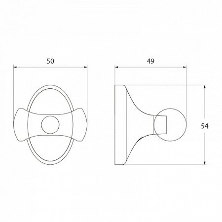 Крючок IDDIS Leaf LEASB20I41 хром