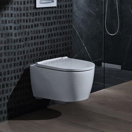 Унитаз подвесной безободковый Geberit One 500.202.01.1 с сиденьем микролифт