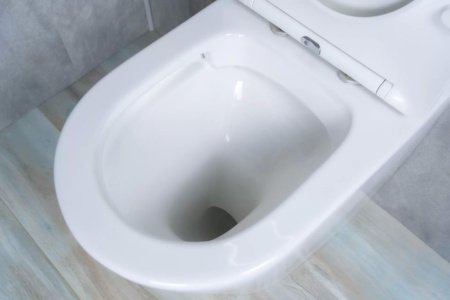 Унитаз приставной безободковый GID TRS-263 с сиденьем микролифт, белый