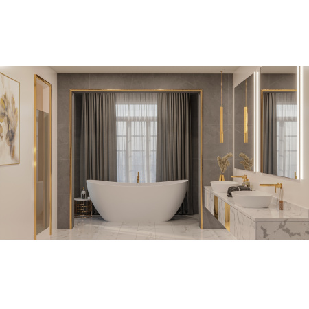 Ванна WHITECROSS Onyx C 160x75 (белый мат) иск. камень