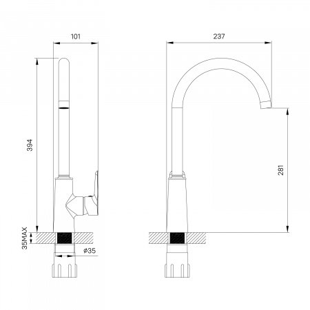 Смеситель для кухни IDDIS Cloud CLOWG00i05 золото