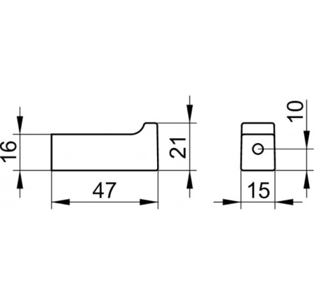 Крючок Keuco Edition 11 11114030000 бронза шлифованная