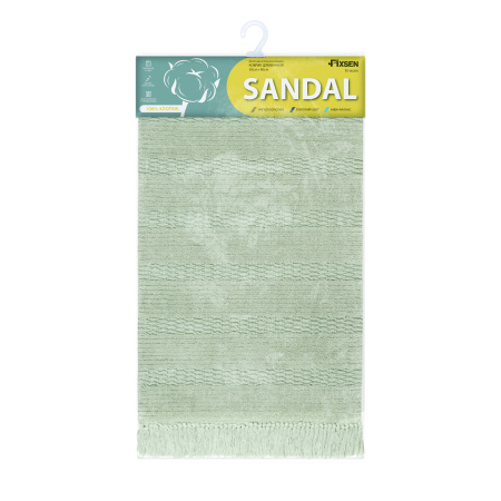 Коврик для ванной 1-ый Fixsen SANDAL, FX-8020N, светло-серый, 50х80см
