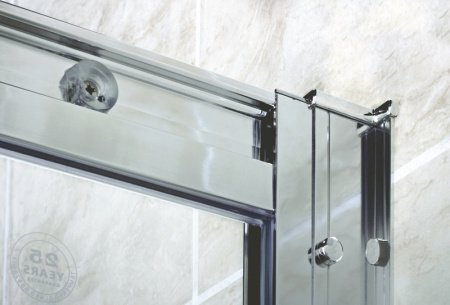 Душевой уголок Cezares Pratico A-2 100x100 профиль Хром стекло прозрачное