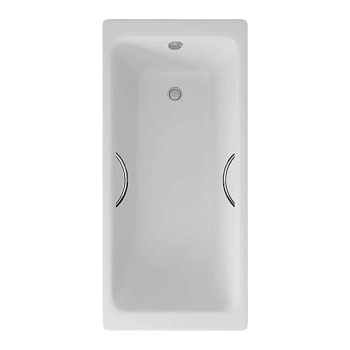 Ванна чугунная Delice Parallel 1600х700, с ручками