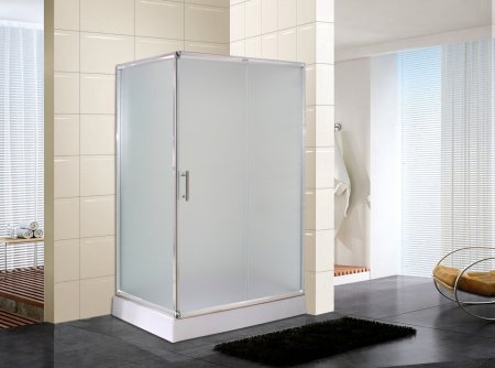 Душевой угол Esbano ES-8022 100x80x200 профиль хром, стекло матовое