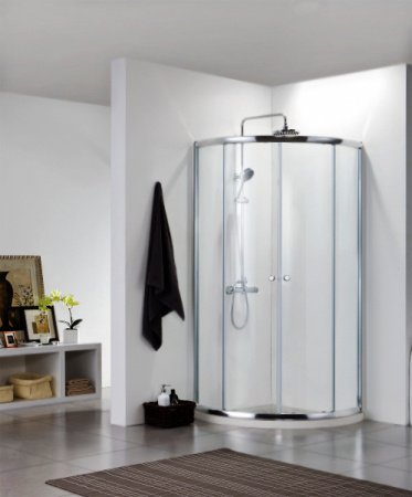 Душевой уголок Bravat Drop 90x90x200 BS090.1200A Профиль хром, стекло прозрачное