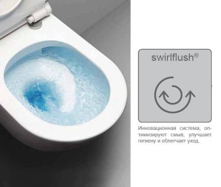 Унитаз подвесной безободковый GSI Kube X 941611 белый