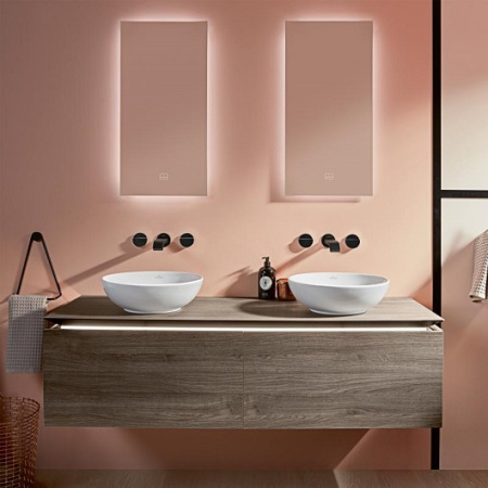 Раковина накладная 38см Villeroy & Boch Loop & friends 4A450001 alpin