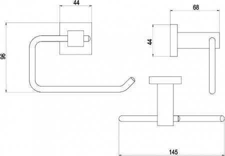 Держатель туалетной бумаги Timo Selene 10041/00 Хром