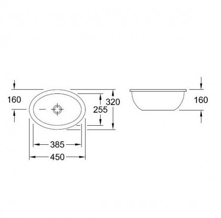 Раковина Villeroy & Boch Loop & Friends 6161 00 R1 alpin ceramicplus
