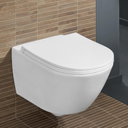Унитаз подвесной Villeroy & Boch Subway 3.0 4670T901 белый, с сиденьем микролифт