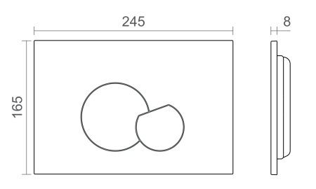 Клавиша CTESI Thea Soft Touch (белый мат)