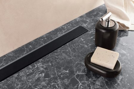 Душевой лоток Pestan Confluo Frameless Line 850 Black Glass