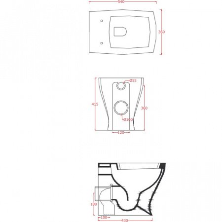 Унитаз приставной (бачок в стене) ArtCeram Jazz JZV002 01;00 белый матовый, без сиденья
