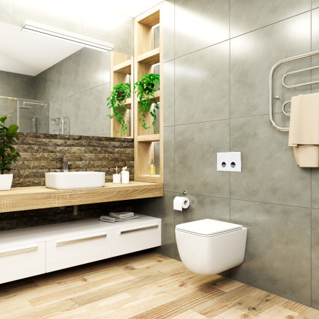 Клавиша смыва для инсталляции Point Венера, белый/хром, PN44071WC