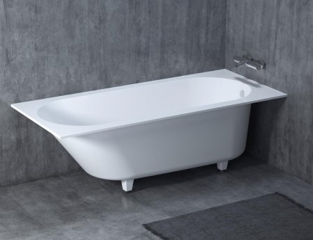 Ванна из искусственного камня Salini Ornella 180х80х60 белый матовый