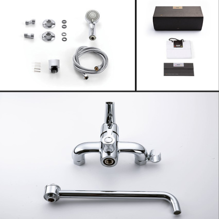 Смеситель для ванны D&K Rhein DA1363301, хром