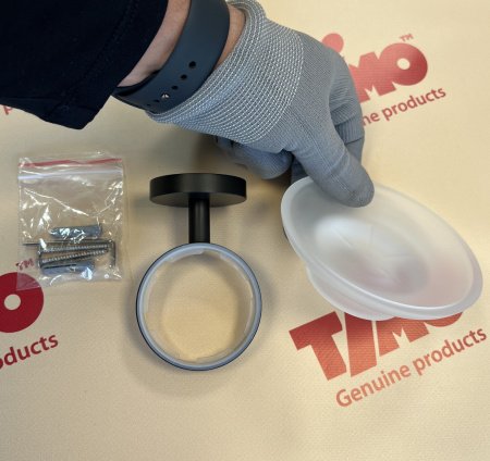 Мыльница подвесная Timo Saona 13021/03 черный матовый