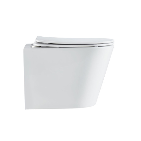 Унитаз подвесной безободковый Vincea Piatti VT1-11T белый, с сиденьем микролифт