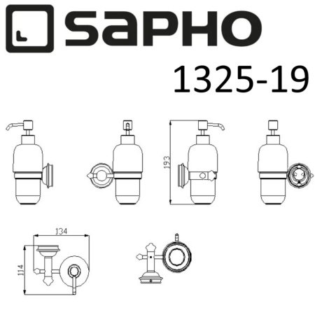 Дозатор Sapho ASTOR 1325-19 хром