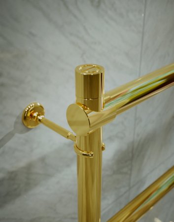 Полотенцесушитель водяной Margaroli Sole 442-4/S 4423704GON 720х435 золото