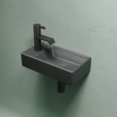 Раковина подвесная 40см Ceramica Nova Element CN6051RMDH антрацит матовый