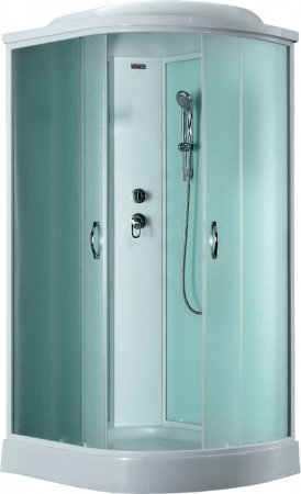Душевая кабина Timo Eco TE-0702 L P 120x80x215 профиль белый, стекло рифленое