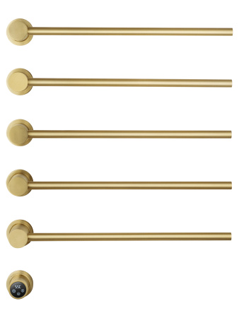 Полотенцесушитель электрический встраиваемый WONZON & WOGHAND HAMBURG, Брашированное золото (WW-AL315-BG)