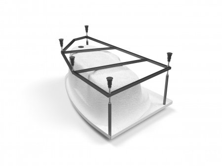 Ванна асимметричная Cersanit JOANNA 150x95 правая