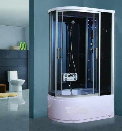 Душевая кабина Timo Standart T-1120 L 120x85x220 профиль хром матовый, стекло прозрачное