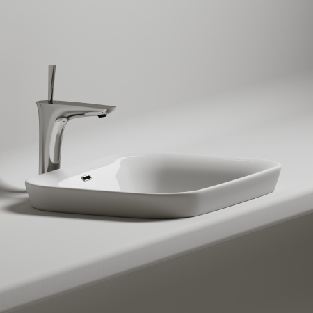 Раковина встраиваемая сверху 58см Ceramica Nova Element CN6041 белый