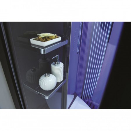 Душевая кабина Orans 89106B0 130x130x220 профиль черный, стекло прозрачное