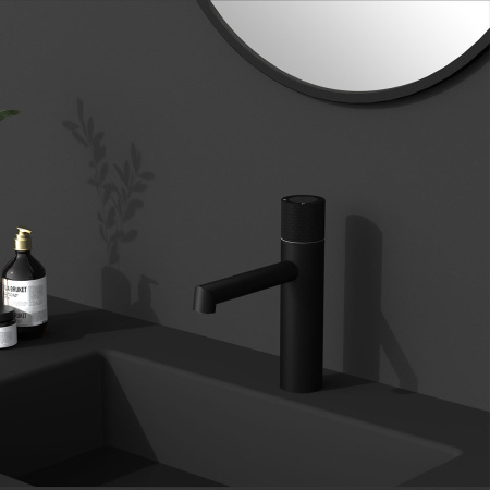 Смеситель для раковины Vincea Desire VBF-1D3MB черный матовый