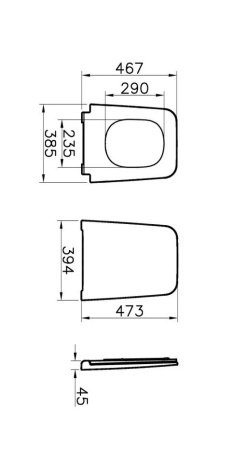 Сиденье для унитаза Vitra Equal 119-003R009 белый, с микролифтом