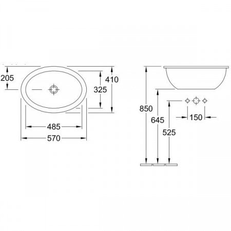 Раковина Villeroy & Boch Loop & friends 6155 20 01 alpin