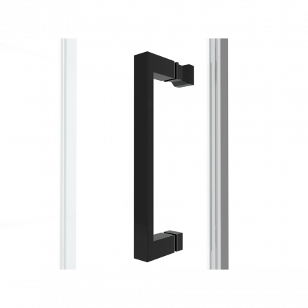 Душевая кабина Black&White G8002 90x90x215 профиль черный матовый, стекло прозрачное