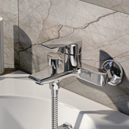 Смеситель для ванны с душем IDDIS Edifice EDISB00i02WA хром глянцевый
