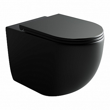 Унитаз приставной Ceramica Nova Metropol CN4004MB черный матовый