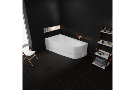 Ванна акриловая левосторонняя Vayer BOOMERANG Гл000010848, 160x90