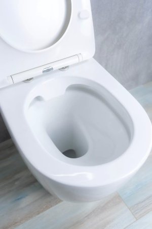 Унитаз приставной безободковый GID TRS-269 с сиденьем микролифт, белый