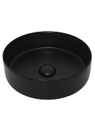 Раковина накладная 35.5см AQUAme AQM5012MB черный матовый