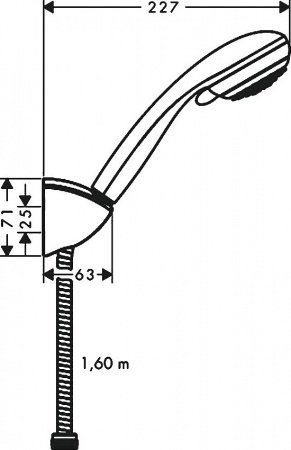 Душевой гарнитур Hansgrohe Crometta 27559000 Хром