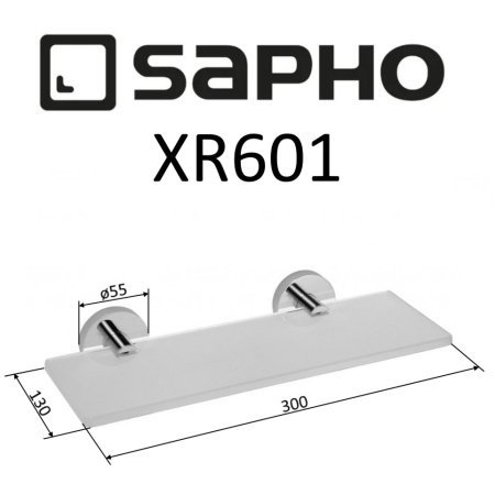 Полка Sapho X-ROUND XR601 хром