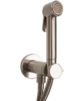 Гигиенический душ со смесителем Bossini Paloma Brass E37005B.095 никель полированный