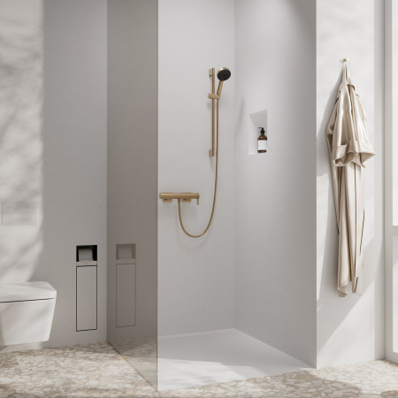 Смеситель для душа Hansgrohe Tecturis E 73620140 бронза шлифованная