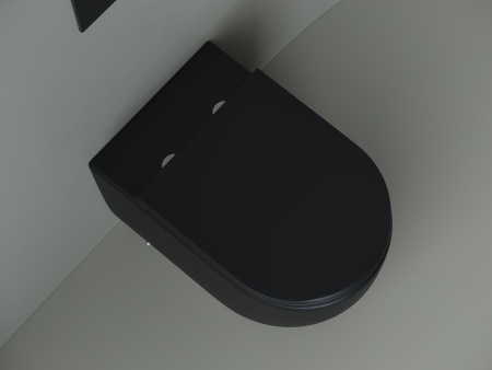 Унитаз приставной Ceramica Nova Metropol CN4004MB черный матовый