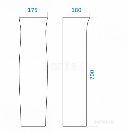 Пьедестал для раковины Santek Анимо 1WH110587