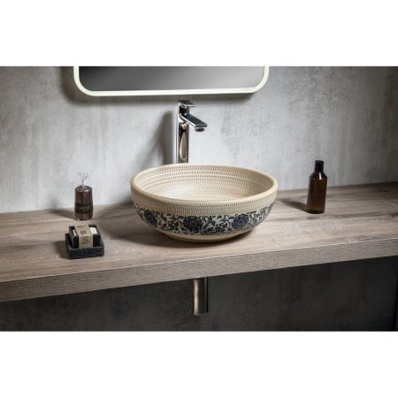 Раковина накладная 41см SAPHO PRIORI PI011 бежевый